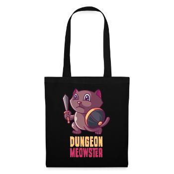 Dungeon Meowster, cat rpg game gift - Tote Bag - black - Front