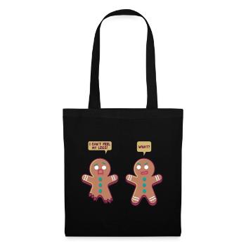 Gingerbread man, Christmas gift Xmas pastry - Tote Bag - black - Front