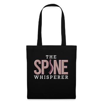 Spine Whisperer, chiropractic physiotherapist - Tote Bag - black - Front