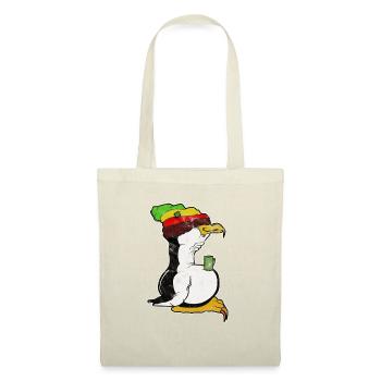 Tux Linux Pinguin Kaffee Pause Computer Nerd Retro - Stoffbeutel - Natur - Vorne