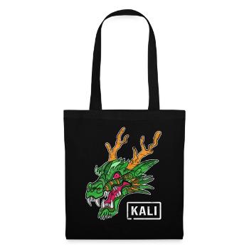 Kali Linux Administrateur de l'ordinateur Tux Dragon Head - Sac en tissu - noir - Devant