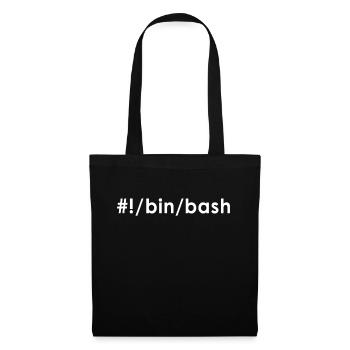 Programmeur Admin Devops Linux Bash - Sac en tissu - noir - Devant