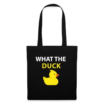 Funny Duck Gift What The Duck - Tote Bag - black - Front