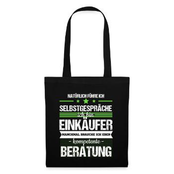 Einkäufer Einkauf Technisch Job Beruf Geschenk - Stoffbeutel - Schwarz - Vorne