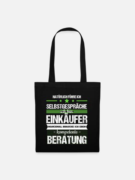 Einkäufer Einkauf Technisch Job Beruf Geschenk - Stoffbeutel - Schwarz