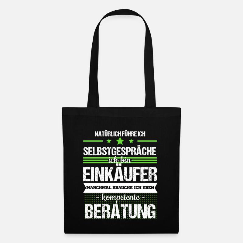 Einkäufer Einkauf Technisch Job Beruf Geschenk - Stoffbeutel - Schwarz