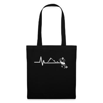 Hockey Player Heartbeat - Tote Bag - black - Front
