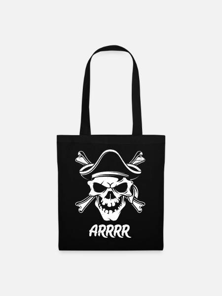 Arrrr pirate, gift pirate pirate - Tote Bag - black
