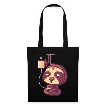 Sloth with a coffee drip - Tote Bag - black - Front