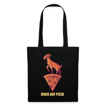 Optez pour la pizza - Sac en tissu - noir - Devant
