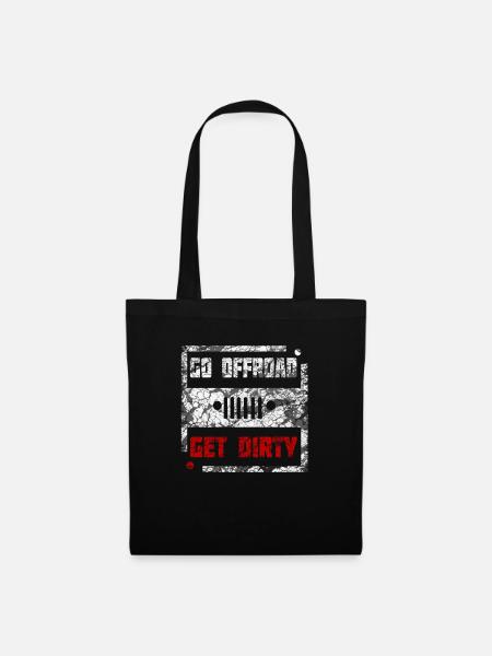 4x4 Allrad Abenteuer Geschenk - Stoffbeutel - Schwarz
