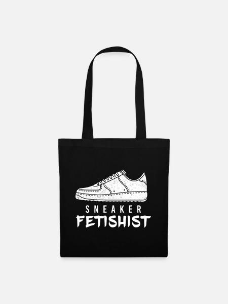 Sneaker Fetishist, schuh turnschuhe geschenk - Stoffbeutel - Schwarz