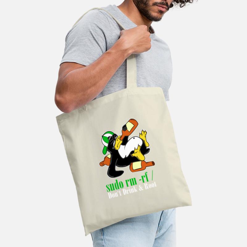 Linux Penguin Sudo Admin Funny Computer Science PC Nerd Tote Bag