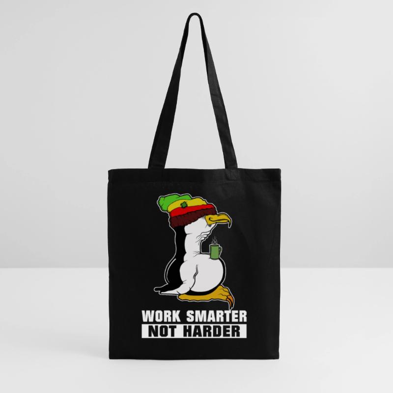 Linux Pinguin Kaffeepause Rasta Informatik PC Nerd Stoffbeutel