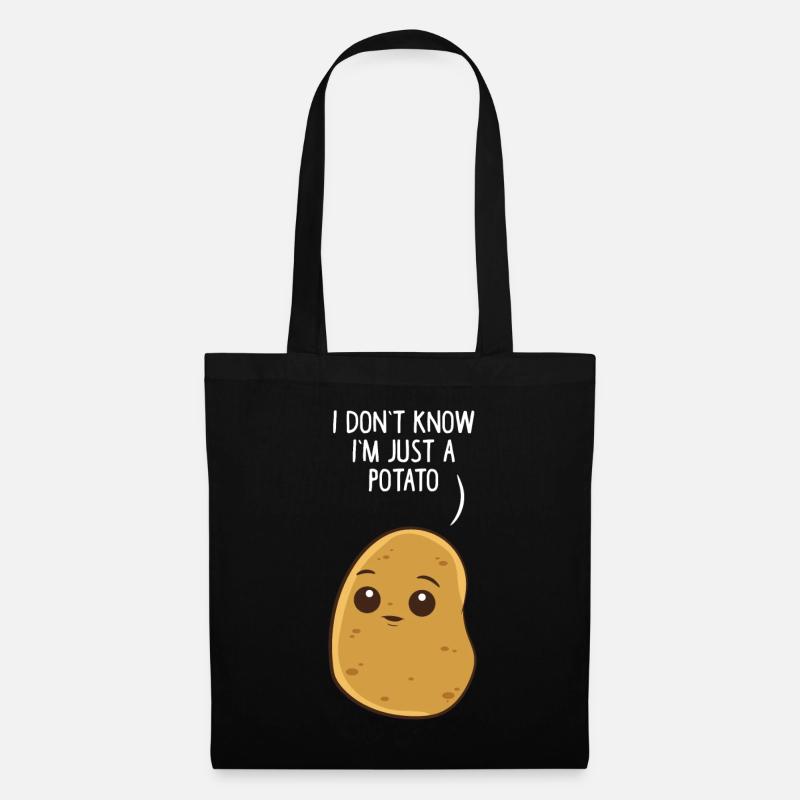 I Don't Know I'm Just A Potato - Tote Bag - black