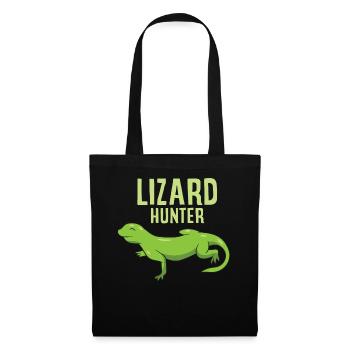 Funny Lizard Hunter Love Lizards - Tote Bag - black - Front
