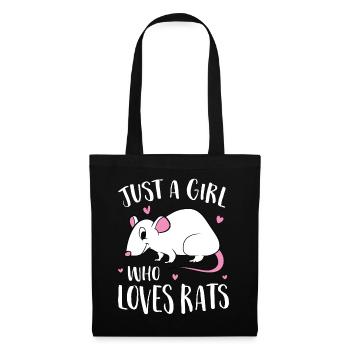 Just A Girl Who Loves Rats - Tote Bag - black - Front