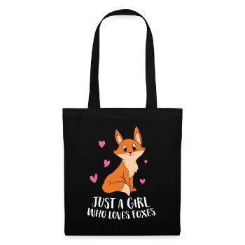 Just A Girl Who Loves Foxes - Tote Bag - black - Front