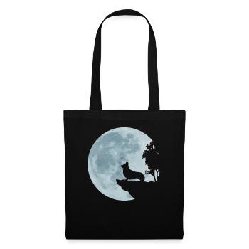 Welsh Corgi Pembroke Welsh Corgi full moon gift - Tote Bag - black - Front