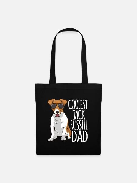 Coolest Jack Russel Dad Jack Russell Terrier - Tote Bag - black