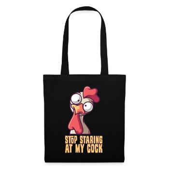 Arrête de regarder ma bite - Sac en tissu - noir - Devant