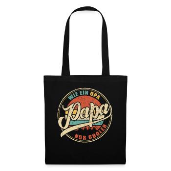 Dad Like A Grandpa Just Cool Father Father's Day Done - Tote Bag - black - Front
