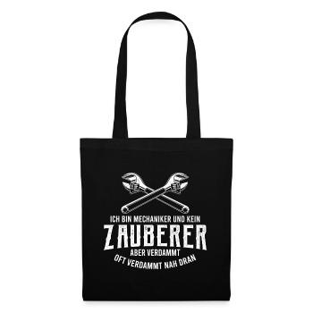 Mechaniker Zauberer - Stoffbeutel - Schwarz - Vorne