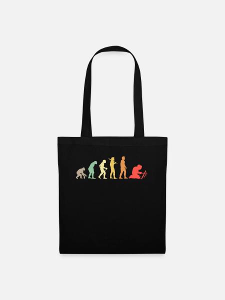 Welder evolution artisan welding gift - Tote Bag - black
