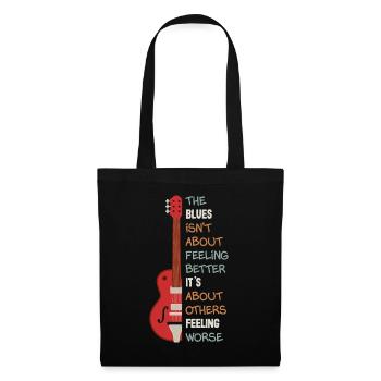 Blues musique guitariste guitariste guitare - Sac en tissu - noir - Devant