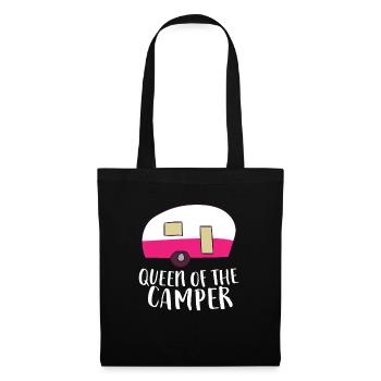 Funny Camping Queen Of The Camper RV Camper Mom - Tote Bag - black - Front