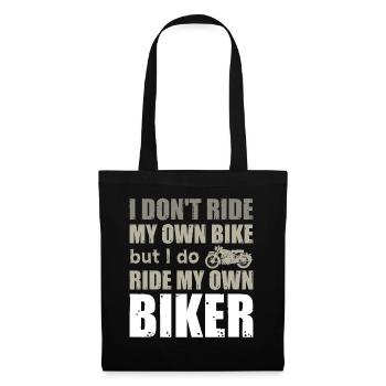 I drive my own motorcycle motorcyclist girl - Tote Bag - black - Front
