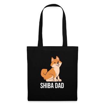 Funny Shiba Inu Father Dog Shiba Inu Papa Funny - Tote Bag - black - Front