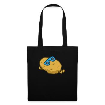 Cute Potato With Sunglasses Relaxing Potato - Tote Bag - black - Front