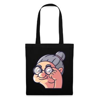 Grandma shows a bird - Tote Bag - black - Front