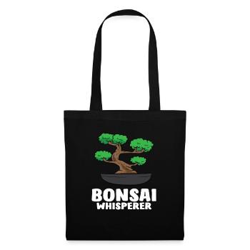 Chuchoteur de bonsaï - Sac en tissu - noir - Devant