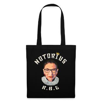Berüchtigte RBG Ruth Bader Ginsburg - Stoffbeutel - Schwarz - Vorne
