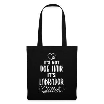 Its not dog hair. Its Labrador glitter dog Ras - Tote Bag - black - Front