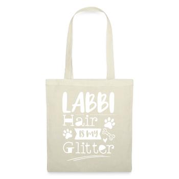 Labbi Hair is my purebred glitter Labrador dog - Tote Bag - nature - Front