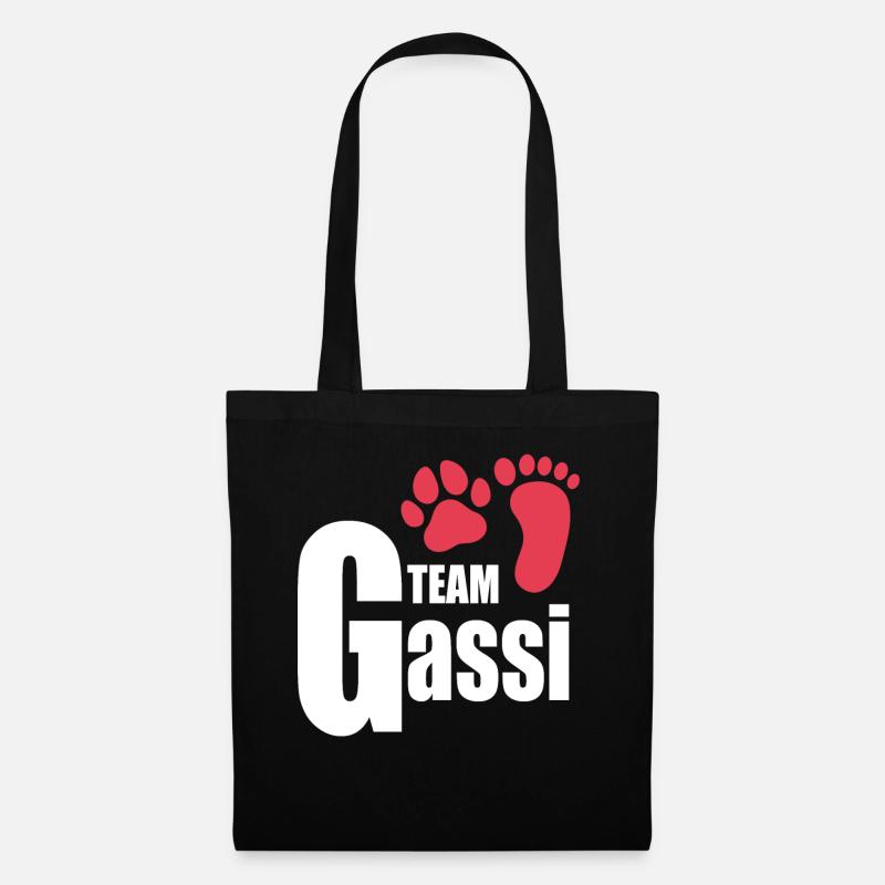 Team Gassi Hundeliebhaber Hunde Hundebesitzer Hund - Stoffbeutel - Schwarz