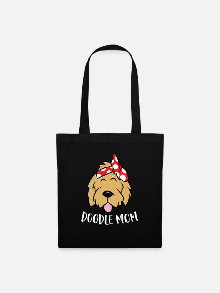 Doodle Mom Goldendoodle Mutter Doodle Mama - Stoffbeutel - Schwarz