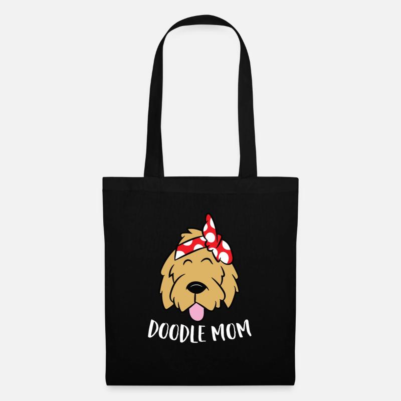 Doodle Mom Goldendoodle Mutter Doodle Mama - Stoffbeutel - Schwarz