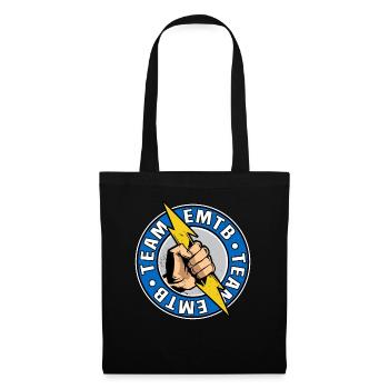 Team E-MTB Downhill E-Bike Mountainbike EMTB MTB - Tote Bag - black - Front