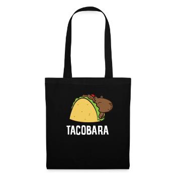 Capybara Gift Kids Tacobara Funny Capybara Tacos - Sac en tissu - noir - Devant