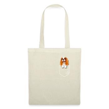 Cavalier King Charles Spaniel - Stoffbeutel - Natur - Vorne