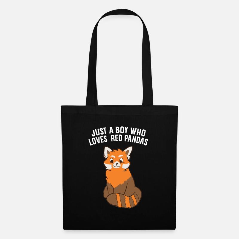 Just a Boy Who Loves Red Pandas - Tote Bag - black