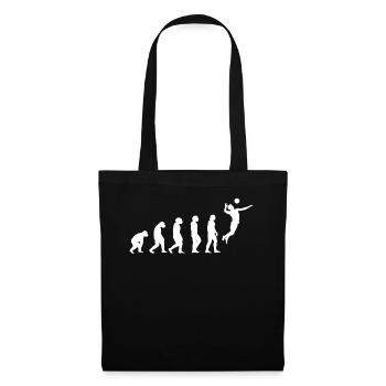 Volleyball evolution volleyball players volleyball games - Tote Bag - black - Front