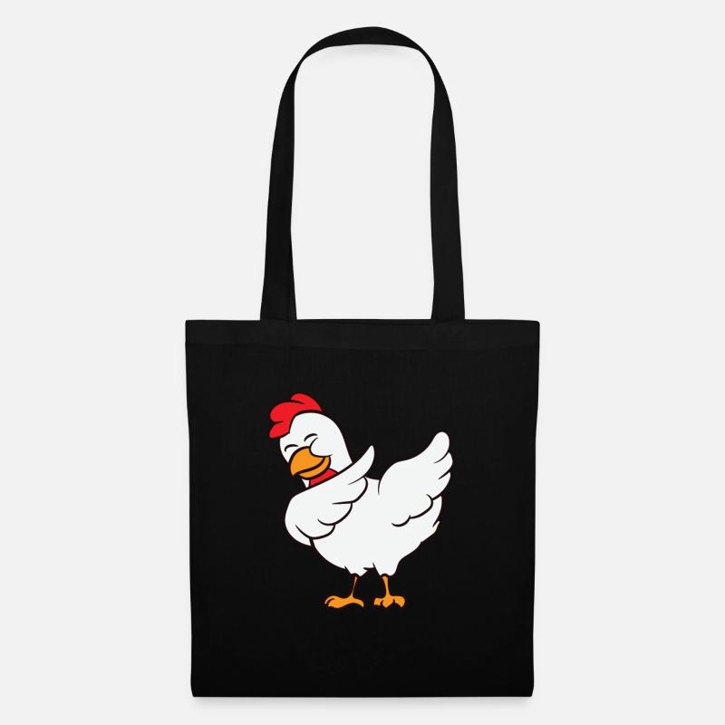 Dabbing Huhn Kinder Hühnerzucht Farmer Dabbing - Stoffbeutel - Schwarz