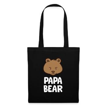 Funny Papa Bear Boys Papa Bear Cute Papa Bear - Tote Bag - black - Front
