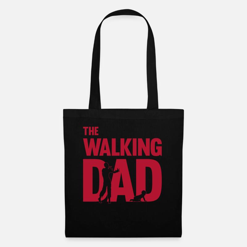 The Walking Dad Werdender Vater Papa Vatertag Gesc - Stoffbeutel - Schwarz