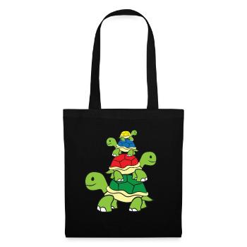 Cute Turtle Tortoises Ocean Love Sea Turtles - Stoffbeutel - Schwarz - Vorne